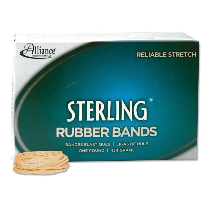 STERLING RUBBER BANDS, SIZE 16, 0.03" GAUGE, CREPE, 1 LB BOX, 2,300/BOX