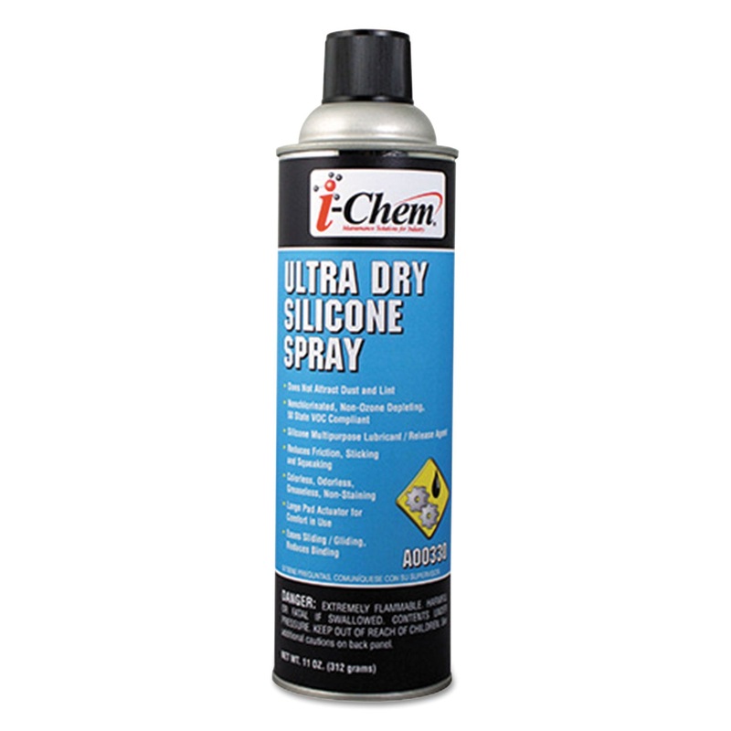 Ultra Dry Silicone Spray, 11 Oz Aerosol Can, 12/carton
