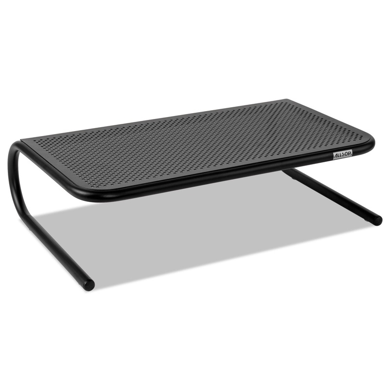 Metal Art Monitor Stand, 18 1/2 X 12 1/4 X 5 1/4, Black
