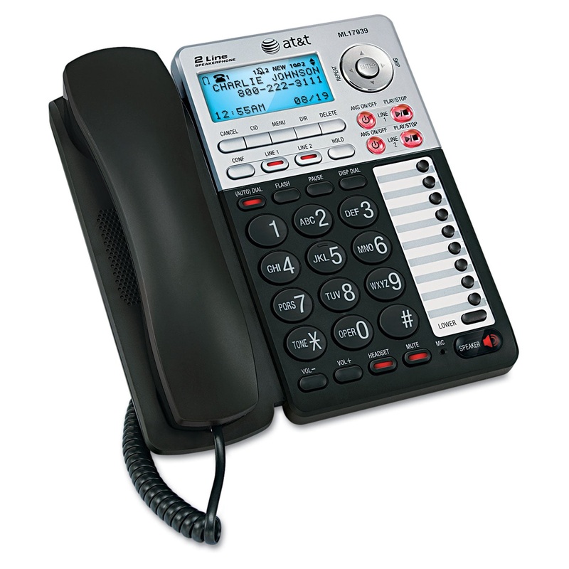 Ml17939 Two-Line Speakerphone With Caller Id And Digital Answering System