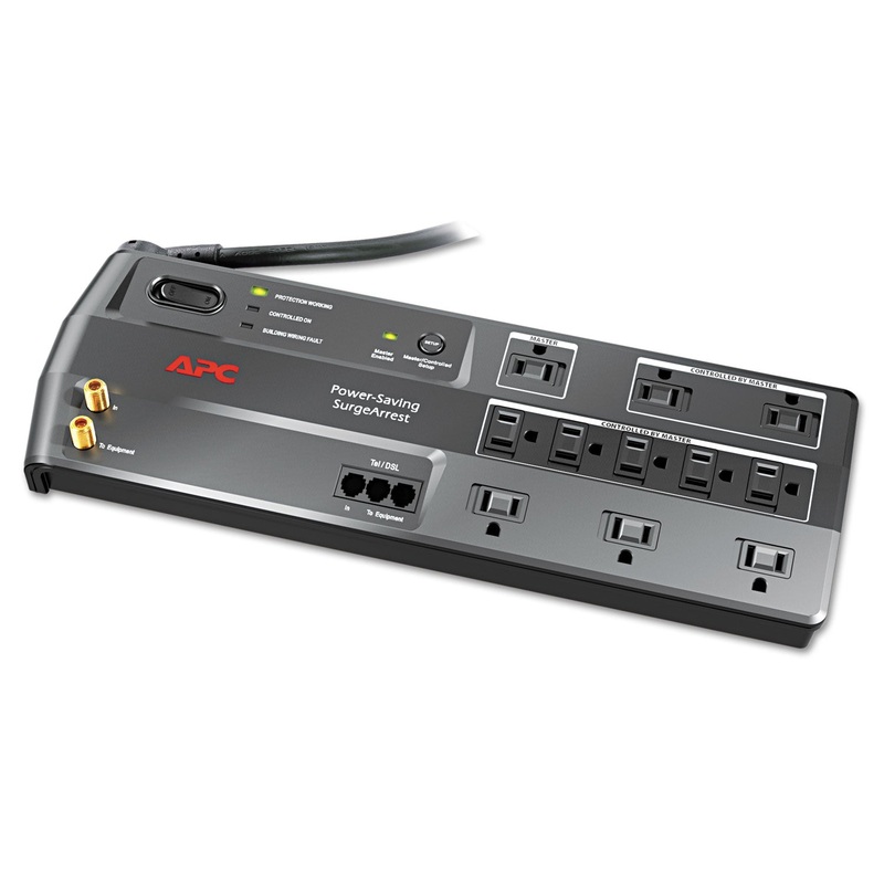 Surgearrest Surge Protector, 11 Outlets, 6 Ft Cord, 3400 Joules, Black