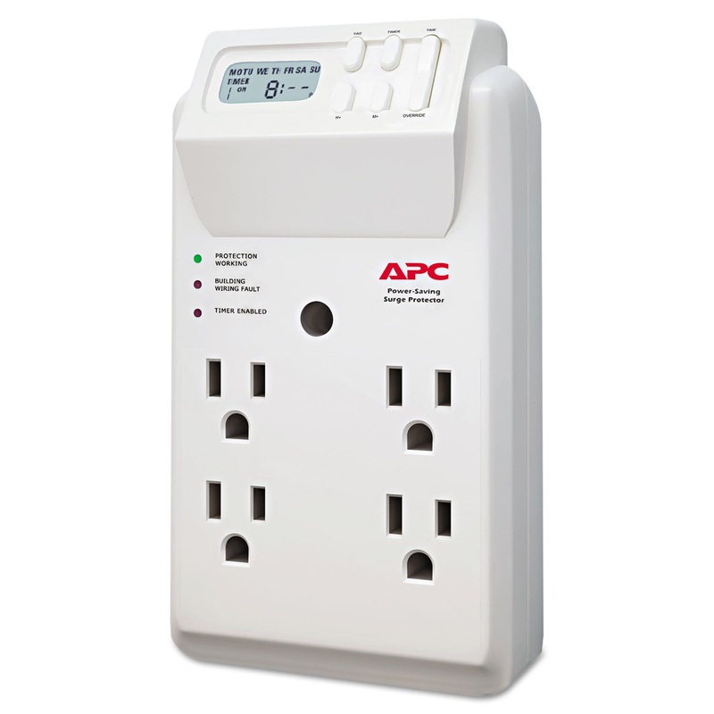 Surgearrest Surge Protector, 4 Outlets, 1020 Joules, White