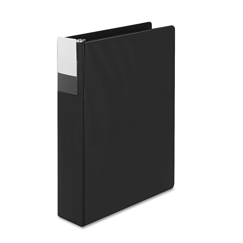 LEGAL DURABLE NON-VIEW BINDER WITH ROUND RINGS, 4 RINGS, 2" CAPACITY, 14 X 8.5, BLACK