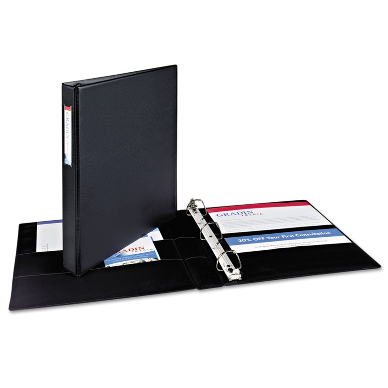 DURABLE NON-VIEW BINDER WITH DURAHINGE AND EZD RINGS, 3 RINGS, 1" CAPACITY, 11 X 8.5, BLACK