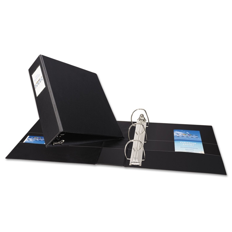 DURABLE NON-VIEW BINDER WITH DURAHINGE AND EZD RINGS, 3 RINGS, 3" CAPACITY, 11 X 8.5, BLACK