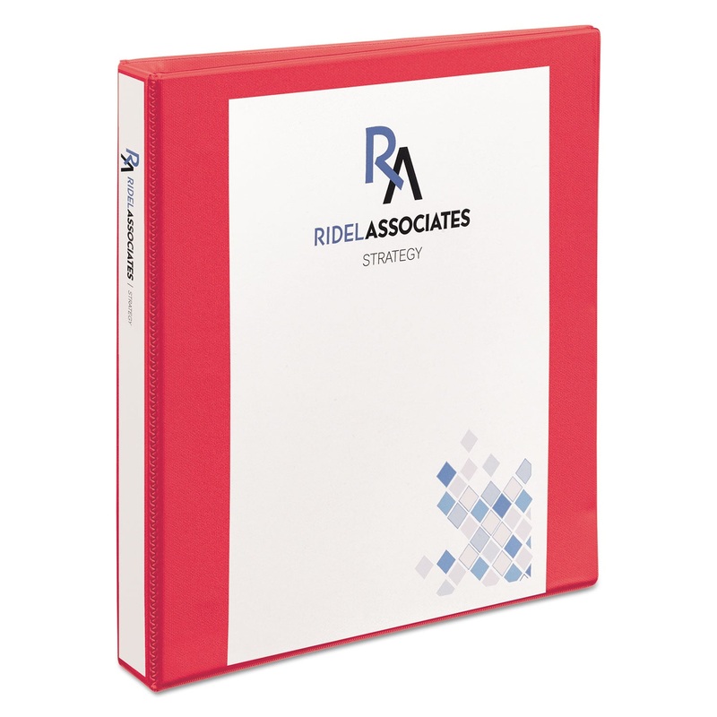DURABLE VIEW BINDER WITH DURAHINGE AND SLANT RINGS, 3 RINGS, 1" CAPACITY, 11 X 8.5, CORAL