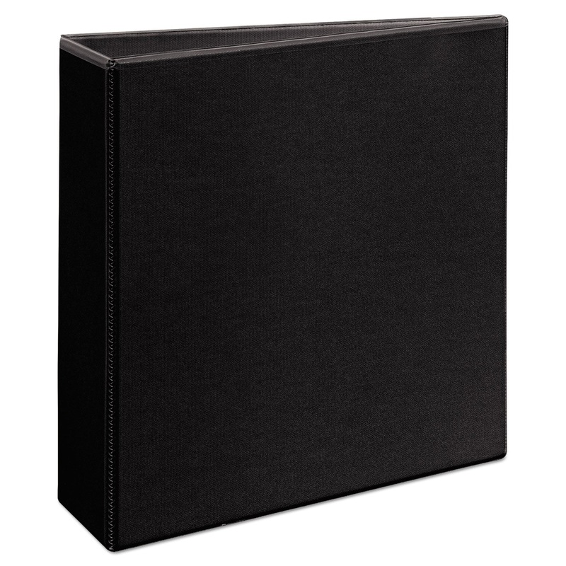 DURABLE VIEW BINDER WITH DURAHINGE AND SLANT RINGS, 3 RINGS, 3" CAPACITY, 11 X 8.5, BLACK